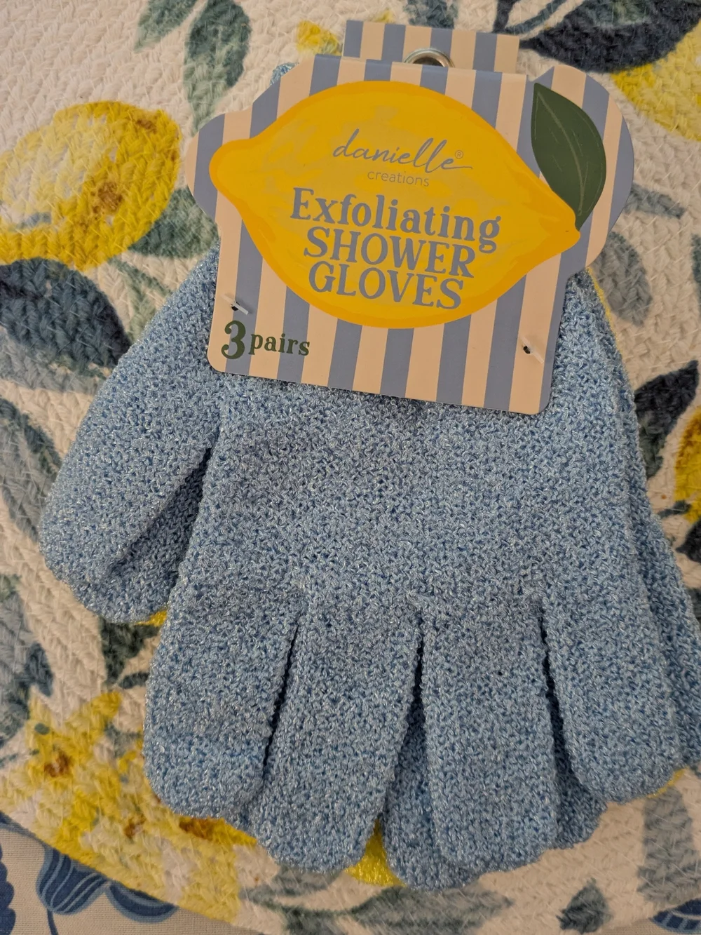 Lemon Lovers Scented Home & Bath Set - Blue & Yellow